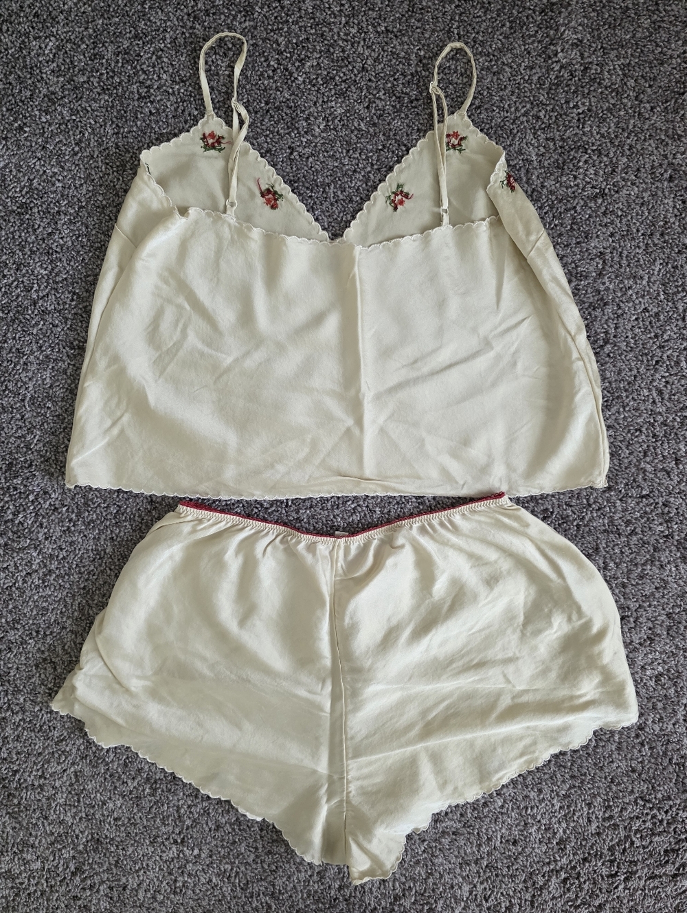 Doen Silk Cami and Shorts Sleep Pajama Set Size Medium - Picture 6 of 7